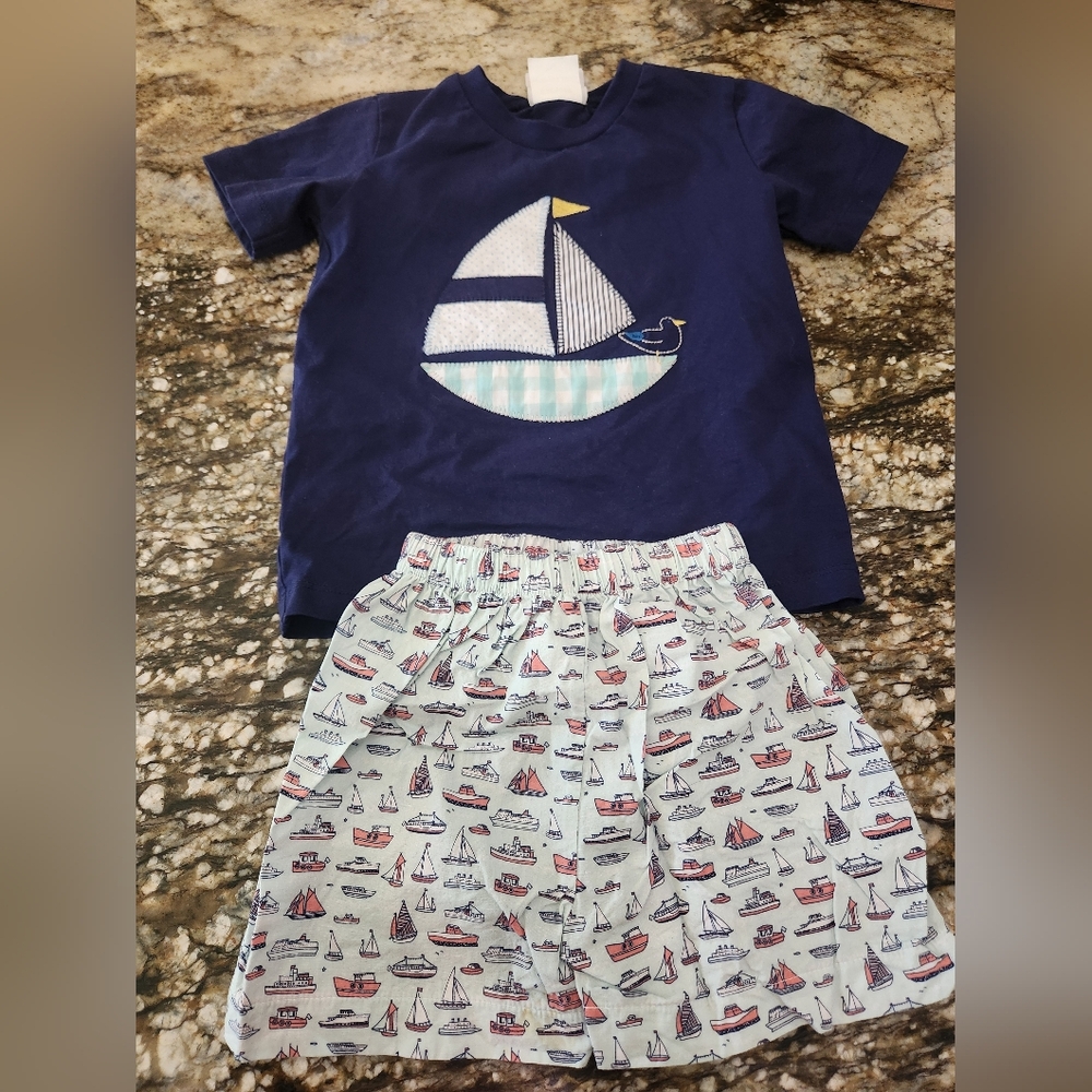Nautical Kids Matching Set - Navy and White
